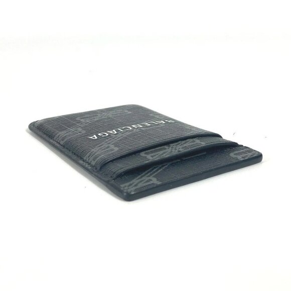 BALENCIAGA 675835 logo magsafe magsafe Business Card Holder Pass Case Card Case - Picture 6 of 10